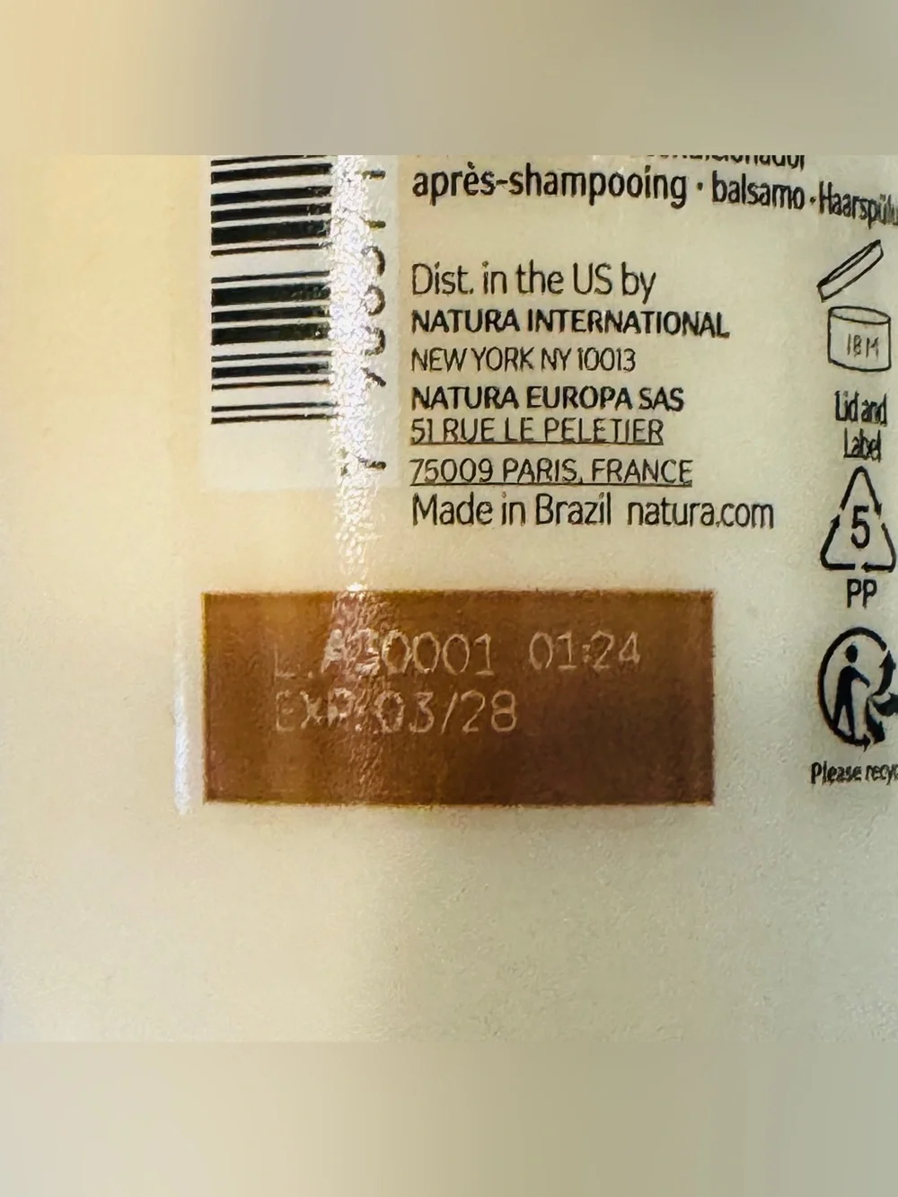 Natura Ekos Murumuru Conditioner 300ml BRAND NEW
